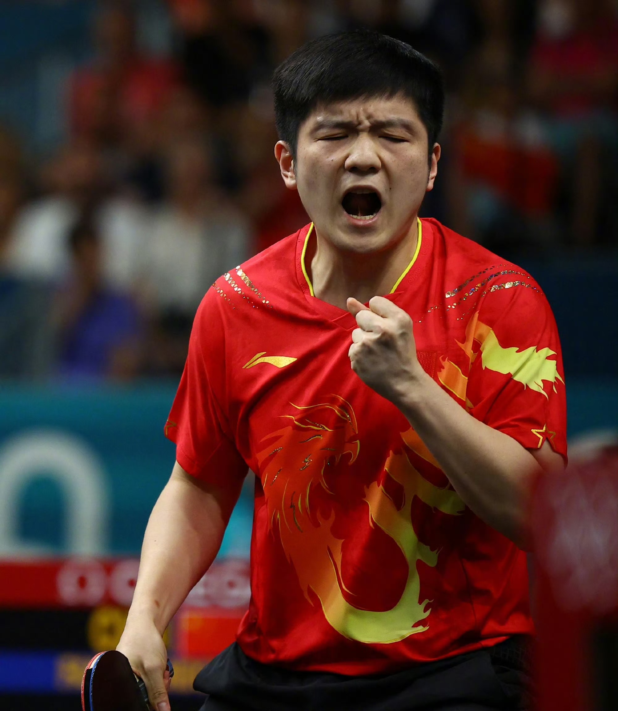 关于中国乒乓球队翻盘法国乒乓球队，樊振东打破历史纪录的信息